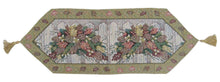 Load image into Gallery viewer, DaDa Bedding Rustic Floral Bouquet Lights Holiday Tapestry Dining Table Runner (6068)