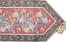 Load image into Gallery viewer, DaDa Bedding Romantic Floral Field of Roses Burgundy Red Tapestry Table Runner (5594)