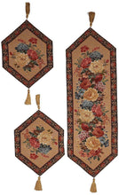 Load image into Gallery viewer, DaDa Bedding Set of 3-Pieces - Breath of Spring Floral Beige Woven Dining Tapestry Table Runners (3089)