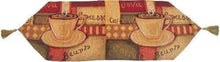 Load image into Gallery viewer, DaDa Bedding Set of 3-Pieces - Smell of Coffee Café Cup Orange Brown Woven Tapestry Dining Table Runners (9912)
