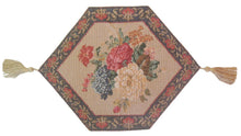 Load image into Gallery viewer, DaDa Bedding Breath of Spring Colorful Floral Beige Brown Tapestry Dining Table Runner (3089)