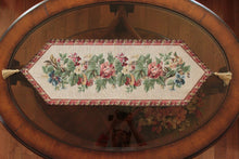 Load image into Gallery viewer, Tache Festive Red Yuletide Blooms Woven Table Runners (5598)