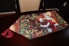 Load image into Gallery viewer, Tache Festive Down the Chimney Woven Tapestry Table Runners (DB11533)