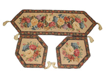 Load image into Gallery viewer, Tache Set of 3 Colorful Country Rustic Floral  Morning Awakening Table Runner Set (3089B)