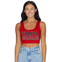 Load image into Gallery viewer, Tampa Spartans Red Crop Tank Top