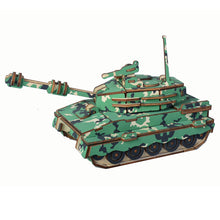 Load image into Gallery viewer, Tank Model Kit - Wooden Laser-Cut 3D Puzzle (137 Pcs)