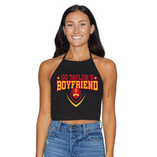 Load image into Gallery viewer, Go Taylor's Boyfriend Black Halter Top
