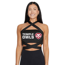 Load image into Gallery viewer, Temple Owls Black Multi Way Bandeau Top