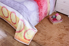 Load image into Gallery viewer, DaDa Bedding Seashore Sunny Yellow Lavender Floral Flannel Mink Fleece Throw Blanket (XY9901)
