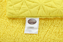 Load image into Gallery viewer, DaDa Bedding Reversible Sunny Yellow Quilt Throw Blanket