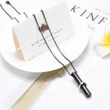 Load image into Gallery viewer, Cylinder Cremation Urn Necklace With Infinity Band Engraved "Together Forever In Loving Memory"