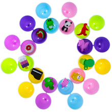 Load image into Gallery viewer, 12 Multicolored Plastic Easter Eggs with Tiny Eraser Treasures Inside