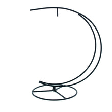 Load image into Gallery viewer, Double Curve Crescent Black Metal Ornament Display Stand 9.25 Inches