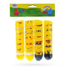 Load image into Gallery viewer, Set of 24 Facial Expressions Eggs + 1 Gold, 1 Black, 1 White &amp; 1 Yellow Plastic Easter Eggs
