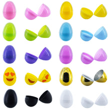 Load image into Gallery viewer, Set of 48 Plastic Easter Eggs in Pastel, Gold, White, and Black 2.25 Inches