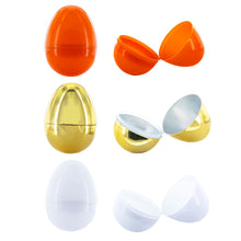 Load image into Gallery viewer, Set of 46 Orange, 1 Gold, and 1 White Plastic Easter Egg 2.25 Inches