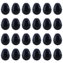Load image into Gallery viewer, Set of 24 Shiny Glossy Black Plastic Easter Eggs 2.25 Inches