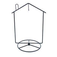 Load image into Gallery viewer, Black House-Shaped Hanging Photo Picture Frame and Metal Ornament Stand 8.7 Inches