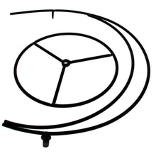 Load image into Gallery viewer, Double Curve Crescent Black Metal Ornament Display Stand 9.25 Inches