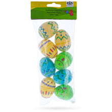 Load image into Gallery viewer, Set of 8 Sugar coated Geometric Plastic Easter Eggs 2.25 Inches