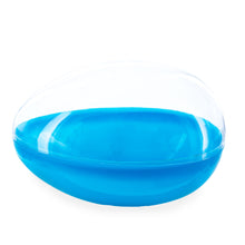 Load image into Gallery viewer, Large Fillable Clear Top Blue Bottom Plastic Easter Egg 5.1 Inches
