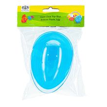 Load image into Gallery viewer, Large Fillable Clear Top Blue Bottom Plastic Easter Egg 5.1 Inches