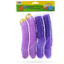 Load image into Gallery viewer, Set of 46 Purple Plastic Eggs, 1 White Egg + 1 Golden Easter Egg