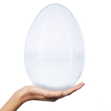 Load image into Gallery viewer, Set of 2 Giant Transparent Jumbo Size Clear Plastic Easter Eggs 10 Inches