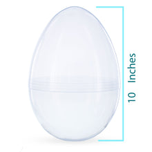 Load image into Gallery viewer, Set of 2 Giant Transparent Jumbo Size Clear Plastic Easter Eggs 10 Inches
