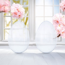 Load image into Gallery viewer, Set of 2 Giant Transparent Jumbo Size Clear Plastic Easter Eggs 10 Inches