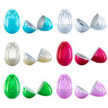 Load image into Gallery viewer, Set of 12 Reflective Metallic Multicolored Plastic Eggs 3.05 Inches