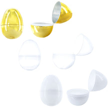Load image into Gallery viewer, 46 Almost Transparent, 1 Gold, and 1 White Plastic Egg