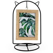 Load image into Gallery viewer, Black Cat Hanging Photo Picture Frame and Metal Ornament Stand 9.25 Inches