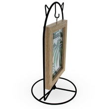Load image into Gallery viewer, Black Cat Hanging Photo Picture Frame and Metal Ornament Stand 9.25 Inches