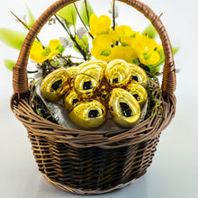 Load image into Gallery viewer, Set of 12 Very Shiny Golden Plastic Easter Eggs, 2.25 Inches