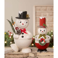 Load image into Gallery viewer, Top Hat Snowman Container by Bethany Lowe Designs