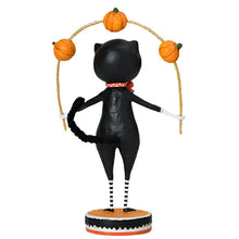 Load image into Gallery viewer, Toss a Jack Cat Halloween Figurine by Lori Mitchell *NEW FOR 2025*