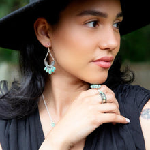 Load image into Gallery viewer, Triple Play Blue Turquoise and Sterling Silver Stack Ring