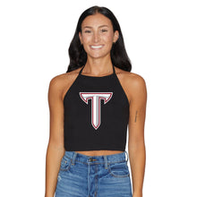 Load image into Gallery viewer, Troy University Black Halter Top