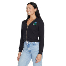 Load image into Gallery viewer, Tulane Waffle Knit Zip Up Hoodie