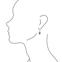 Load image into Gallery viewer, Turquoise and Spiny Oyster Matrix and Bronze Earrings