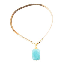 Load image into Gallery viewer, Turquoise Baron Snake Chain Bracelet