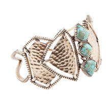 Load image into Gallery viewer, Turquoise Shield Cuff Bracelet