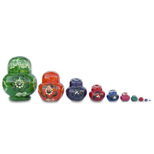 Load image into Gallery viewer, Set of 9 Rainbow Nesting Dolls  4.75 Inches