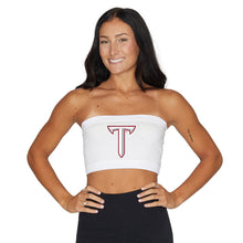 Load image into Gallery viewer, Troy University White Bandeau Top
