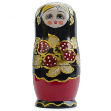 Load image into Gallery viewer, Set of 5 Strawberries Nesting Dolls Matryoshka 6.5 Inches