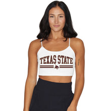 Load image into Gallery viewer, Texas State White Spaghetti Tank