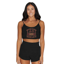 Load image into Gallery viewer, Texas State Black Spaghetti Tank