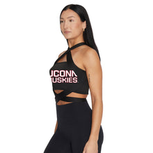 Load image into Gallery viewer, UConn Black Multi Way Bandeau Top