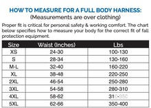 Load image into Gallery viewer, Climbing Type Full Body Harness w/ D-Ring on Back, Front, &amp; Hips | 96305/6F